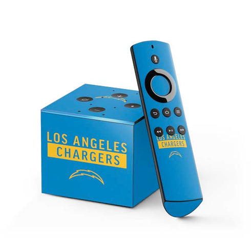 NFL Los Angeles Chargers Blue Performance Series Fire TV Cube Skin