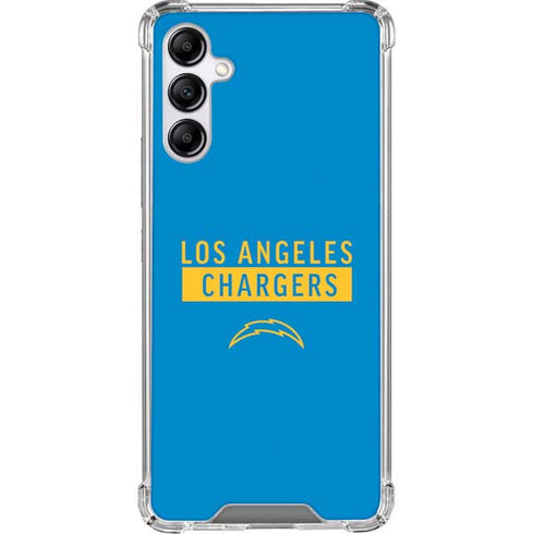 NFL Los Angeles Chargers Blue Performance Series Galaxy A14 5G Clear Case