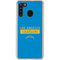NFL Los Angeles Chargers Blue Performance Series Galaxy A21 Clear Case