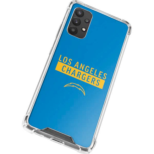 NFL Los Angeles Chargers Blue Performance Series Galaxy A32 5G Clear Case