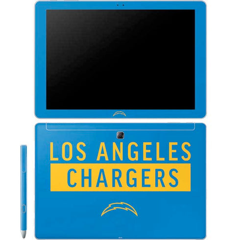 NFL Los Angeles Chargers Blue Performance Series Galaxy Book 12in Skin