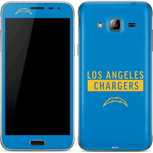 NFL Los Angeles Chargers Blue Performance Series Galaxy J3 Skin