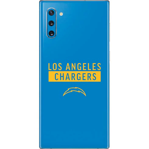 NFL Los Angeles Chargers Blue Performance Series Galaxy Note 10 Skin