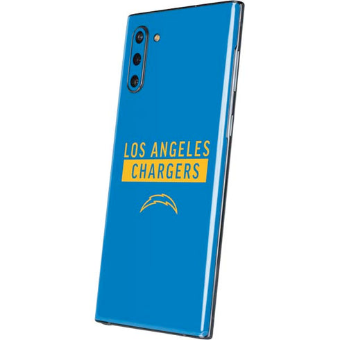 NFL Los Angeles Chargers Blue Performance Series Galaxy Note 10 Skin