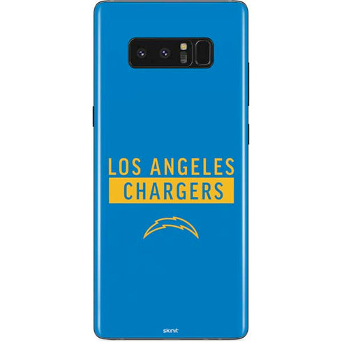 NFL Los Angeles Chargers Blue Performance Series Galaxy Note 8 Skin