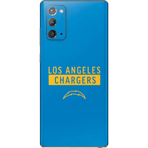 NFL Los Angeles Chargers Blue Performance Series Galaxy Note20 5G Skin