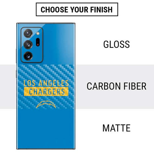 NFL Los Angeles Chargers Blue Performance Series Galaxy Note20 Ultra 5G Skin