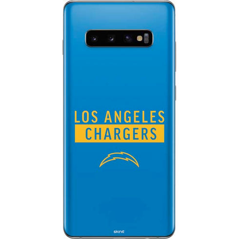 NFL Los Angeles Chargers Blue Performance Series Galaxy S10 Plus Skin