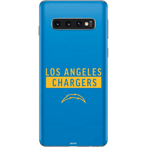 NFL Los Angeles Chargers Blue Performance Series Galaxy S10 Skin
