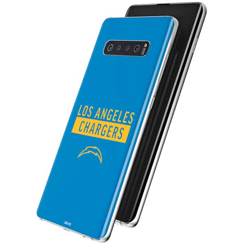 NFL Los Angeles Chargers Blue Performance Series Galaxy S10 Skin