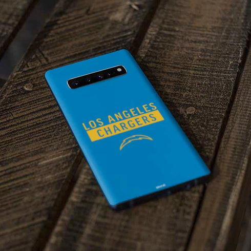 NFL Los Angeles Chargers Blue Performance Series Galaxy S10 Skin