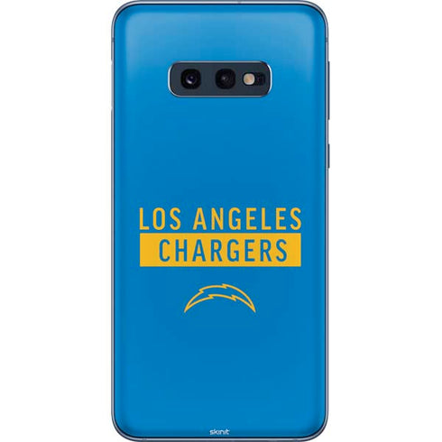 NFL Los Angeles Chargers Blue Performance Series Galaxy S10e Skin