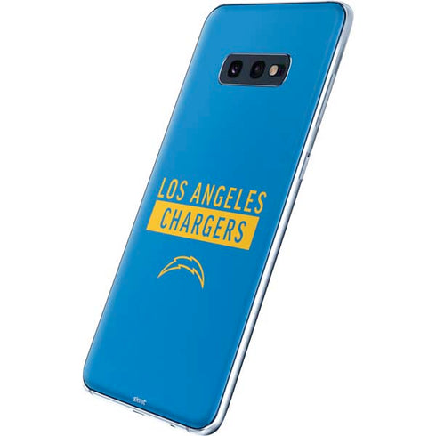 NFL Los Angeles Chargers Blue Performance Series Galaxy S10e Skin
