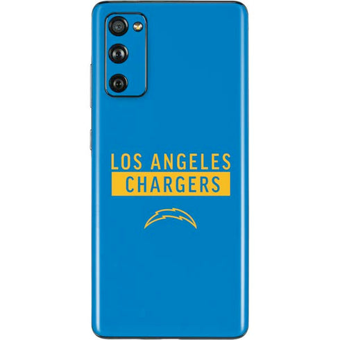 NFL Los Angeles Chargers Blue Performance Series Galaxy S20 Fan Edition Skin