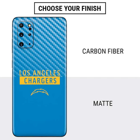 NFL Los Angeles Chargers Blue Performance Series Galaxy S20 Plus Skin