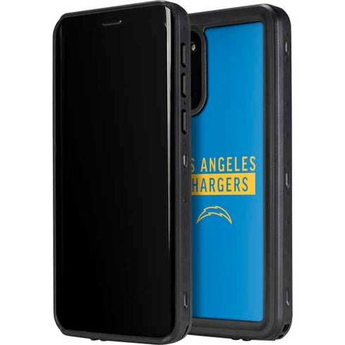 NFL Los Angeles Chargers Blue Performance Series Galaxy S20 Plus Waterproof Case
