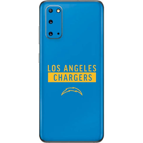 NFL Los Angeles Chargers Blue Performance Series Galaxy S20 Skin