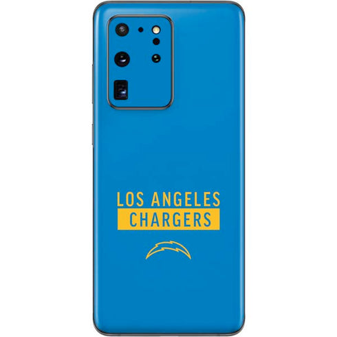 NFL Los Angeles Chargers Blue Performance Series Galaxy S20 Ultra 5G Skin
