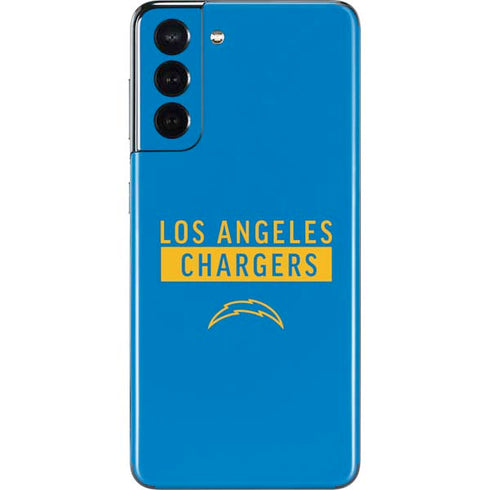 NFL Los Angeles Chargers Blue Performance Series Galaxy S21 5G Skin
