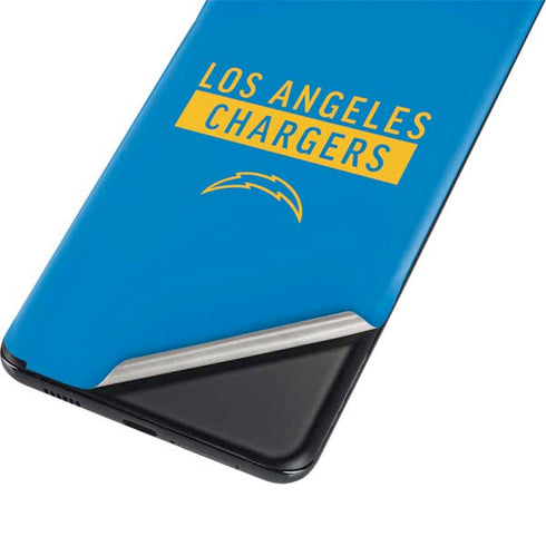 NFL Los Angeles Chargers Blue Performance Series Galaxy S21 5G Skin