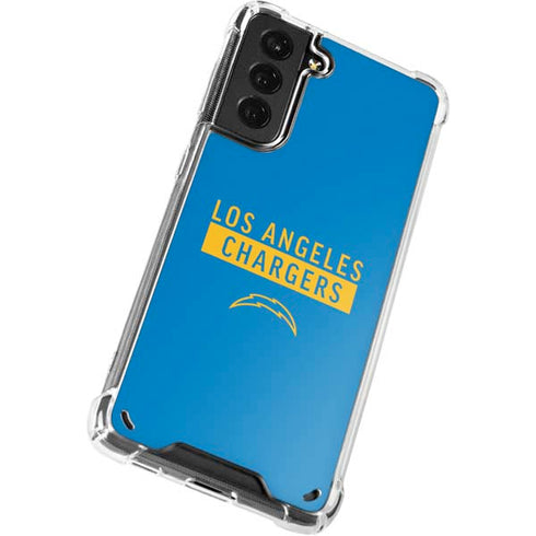 NFL Los Angeles Chargers Blue Performance Series Galaxy S21 Plus 5G Clear Case