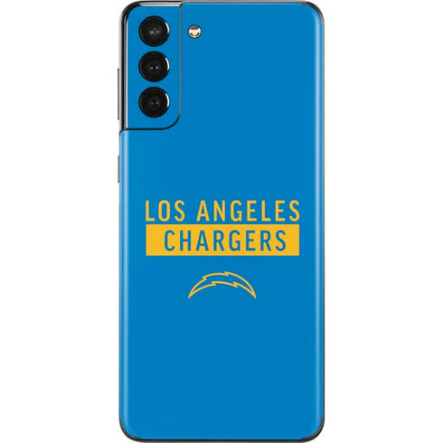 NFL Los Angeles Chargers Blue Performance Series Galaxy S21 Plus 5G Skin