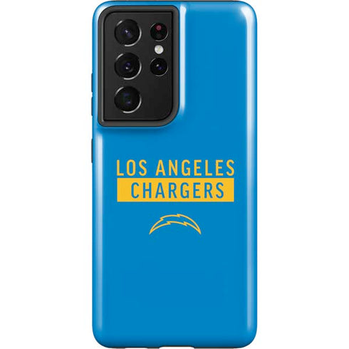 NFL Los Angeles Chargers Blue Performance Series Galaxy S21 Ultra 5G Pro Case