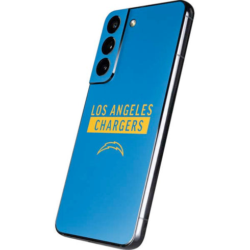 NFL Los Angeles Chargers Blue Performance Series Galaxy S22 Skin