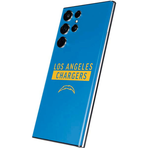 NFL Los Angeles Chargers Blue Performance Series Galaxy S22 Ultra Skin