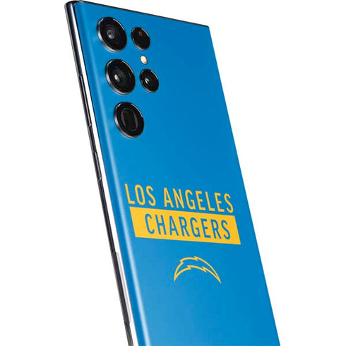 NFL Los Angeles Chargers Blue Performance Series Galaxy S22 Ultra Skin