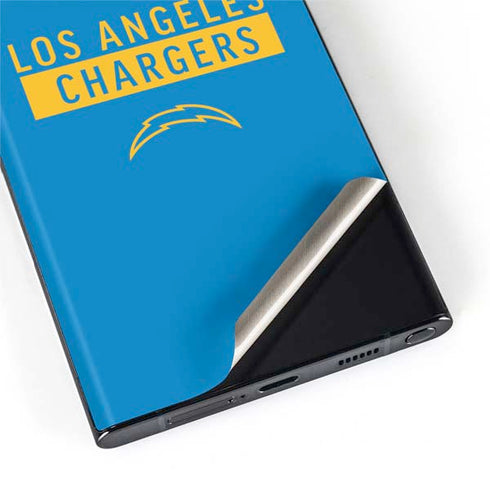NFL Los Angeles Chargers Blue Performance Series Galaxy S22 Ultra Skin