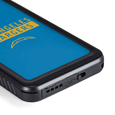 NFL Los Angeles Chargers Blue Performance Series Galaxy S23 Waterproof Case