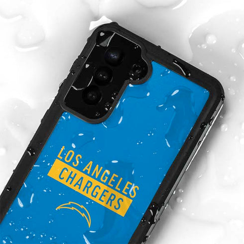 NFL Los Angeles Chargers Blue Performance Series Galaxy S23 Waterproof Case