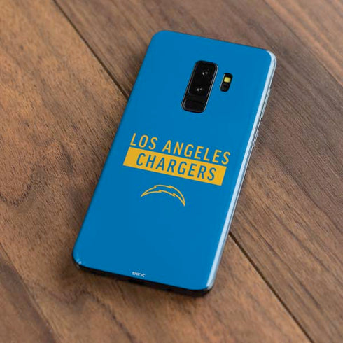 NFL Los Angeles Chargers Blue Performance Series Galaxy S9 Plus Skin