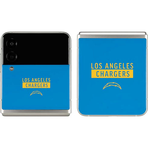 NFL Los Angeles Chargers Blue Performance Series Galaxy Z Flip3 5G Skin