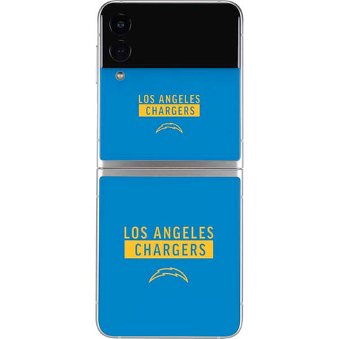 NFL Los Angeles Chargers Blue Performance Series Galaxy Z Flip4 5G Skin