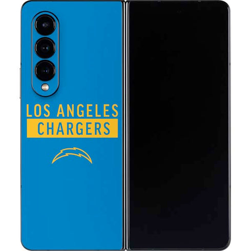 NFL Los Angeles Chargers Blue Performance Series Galaxy Z Fold4 5G Skin