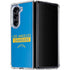 NFL Los Angeles Chargers Blue Performance Series Galaxy Z Fold5 5G Clear Case