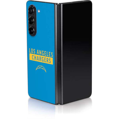 NFL Los Angeles Chargers Blue Performance Series Galaxy Z Fold5 5G Skin