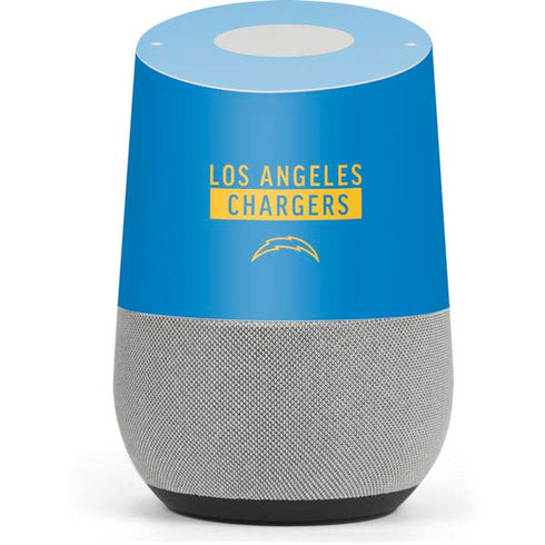 NFL Los Angeles Chargers Blue Performance Series Google Home Skin