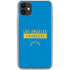 NFL Los Angeles Chargers Blue Performance Series iPhone 11 Clear Case