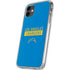 NFL Los Angeles Chargers Blue Performance Series iPhone 11 Clear Case