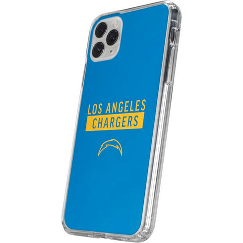 NFL Los Angeles Chargers Blue Performance Series iPhone 11 Pro Clear Case