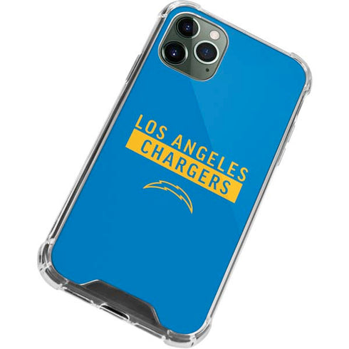 NFL Los Angeles Chargers Blue Performance Series iPhone 11 Pro Max Clear Case