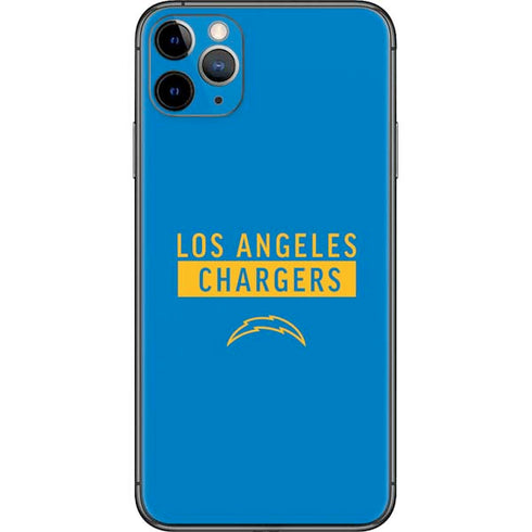 NFL Los Angeles Chargers Blue Performance Series iPhone 11 Pro Max Skin