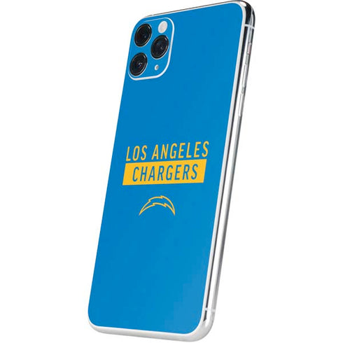 NFL Los Angeles Chargers Blue Performance Series iPhone 11 Pro Max Skin