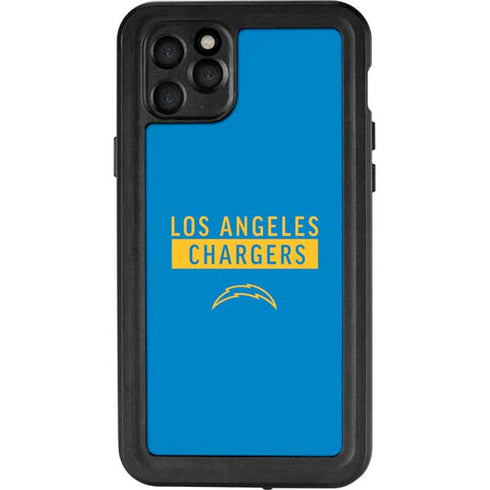 NFL Los Angeles Chargers Blue Performance Series iPhone 11 Pro Max Waterproof Case