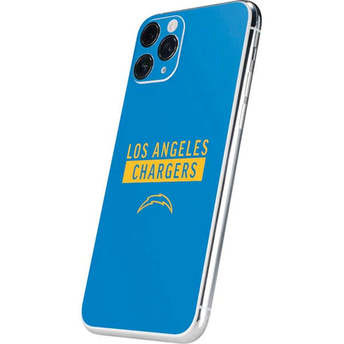 NFL Los Angeles Chargers Blue Performance Series iPhone 11 Pro Skin
