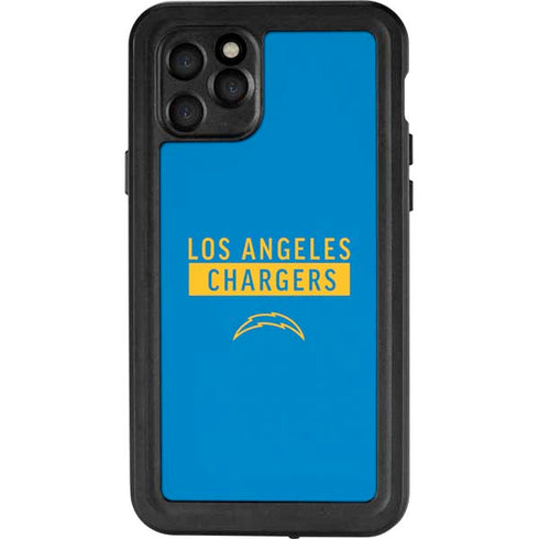 NFL Los Angeles Chargers Blue Performance Series iPhone 11 Pro Waterproof Case