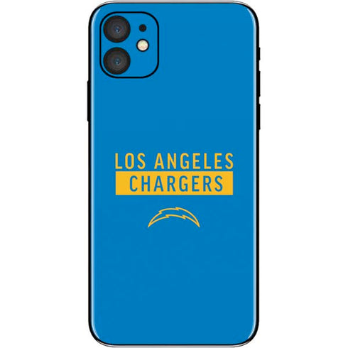 NFL Los Angeles Chargers Blue Performance Series iPhone 11 Skin